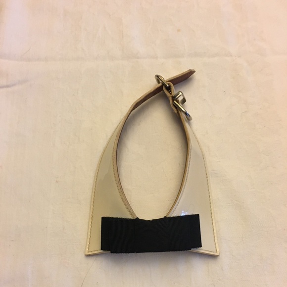 1950’s Patent Leather Bow Tie Dog Collar - Picture 1 of 2